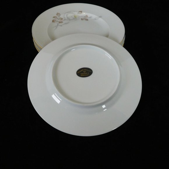 Johann Haviland Sweetheart Rose Bavaria Germany Set of 4 Bread & Butter Plates - Picture 3 of 12